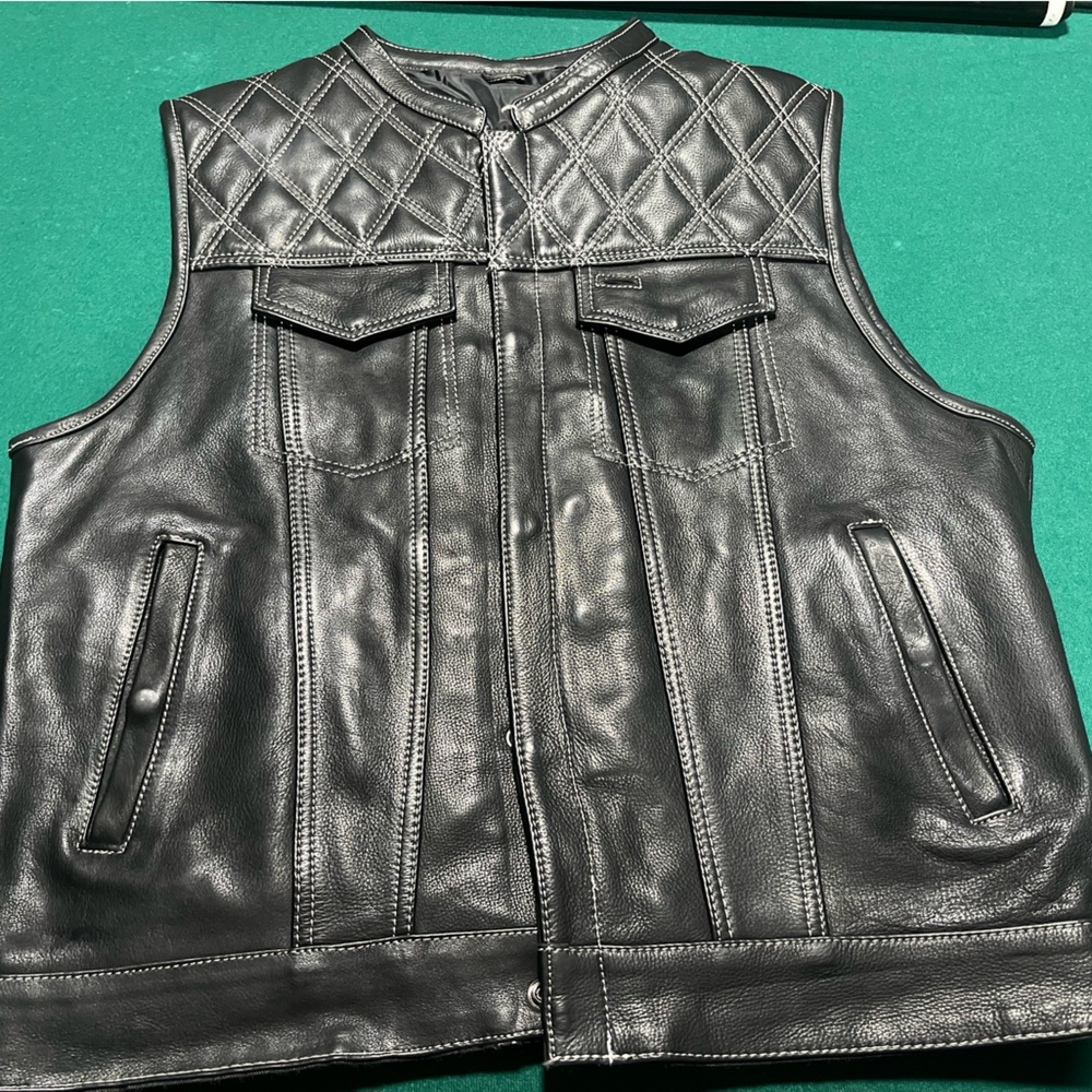 Leather vest